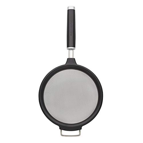 KitchenAid 7 Inch Strainer with Metal Lip Black - KCG161OHOBE