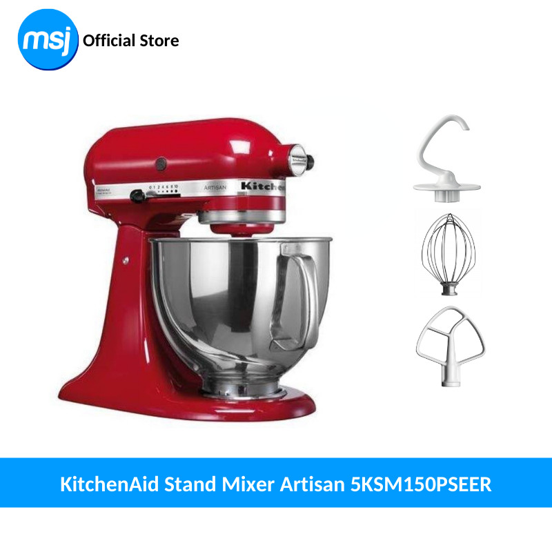 KitchenAid Stand Mixer Artisan - 4.8L - 5KSM150PSEER - Red