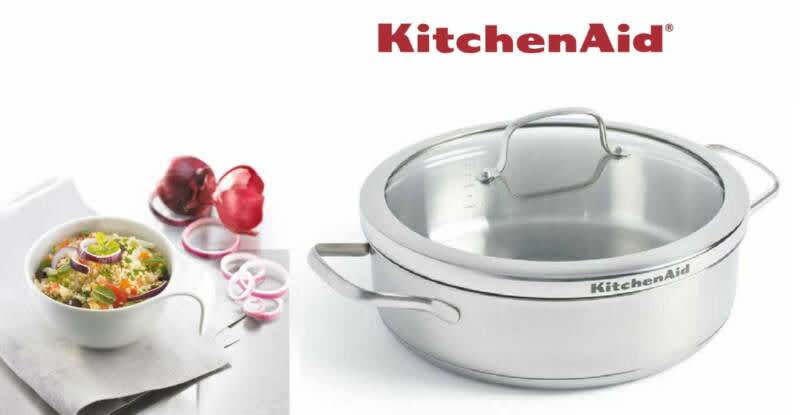 KitchenAid Stainless Steel Skillet 26 cm / 3.6 L - CC001886-001