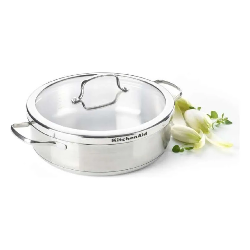 KitchenAid Stainless Steel Skillet 26 cm / 3.6 L - CC001886-001