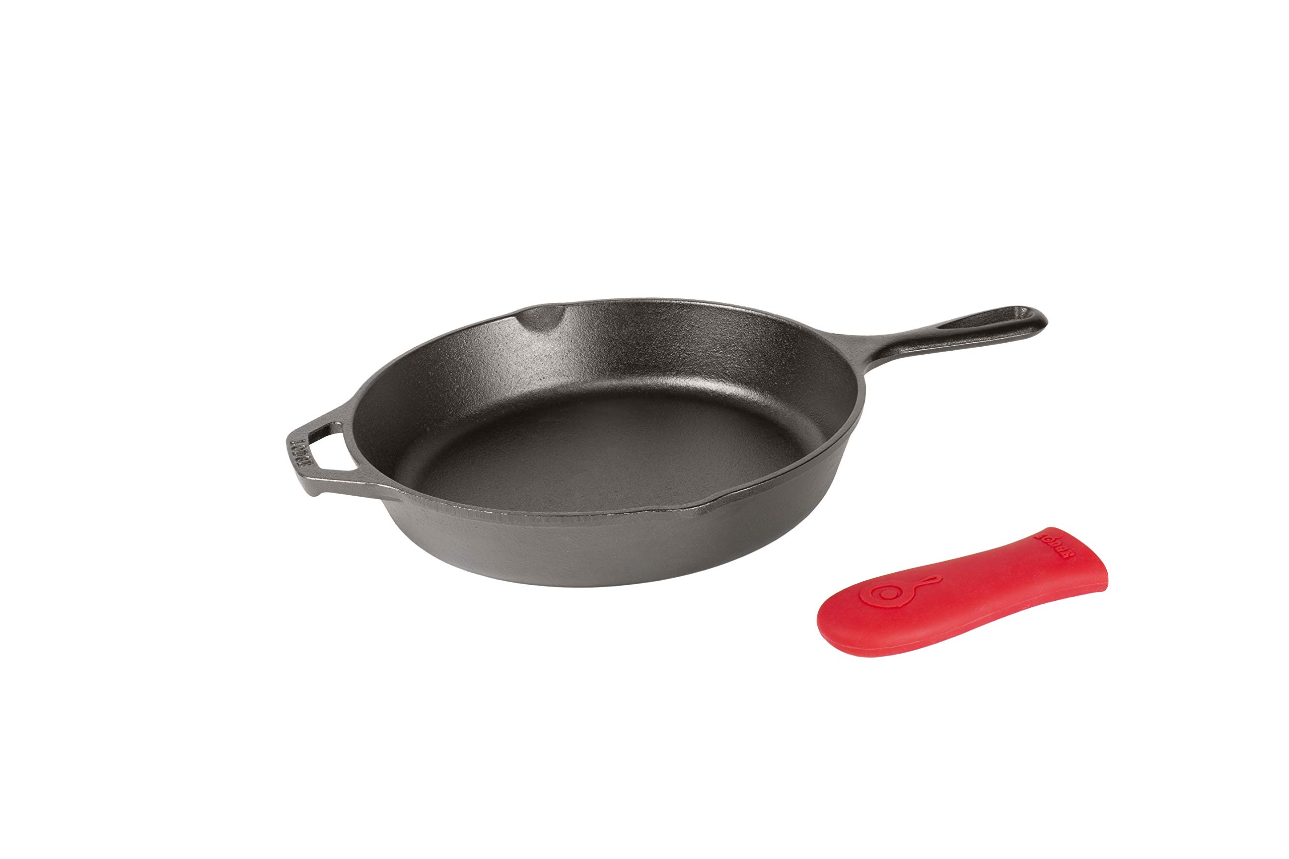 Lodge 10.25 Inch Cast Iron Skillet with 2 pcs Silicone Handle