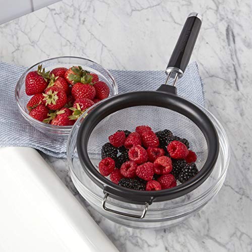 KitchenAid 7 Inch Strainer with Metal Lip Black - KCG161OHOBE