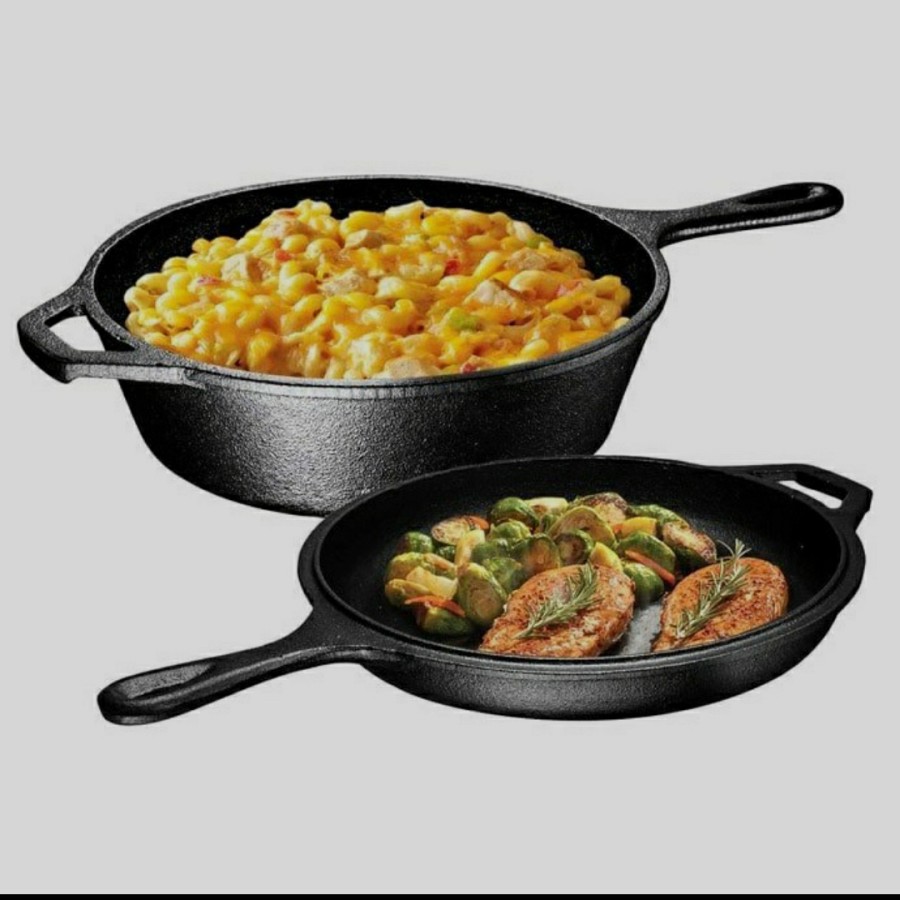 Lodge Cast Iron 3.2 Quart Combo Cooker with Silicone Hot Handle