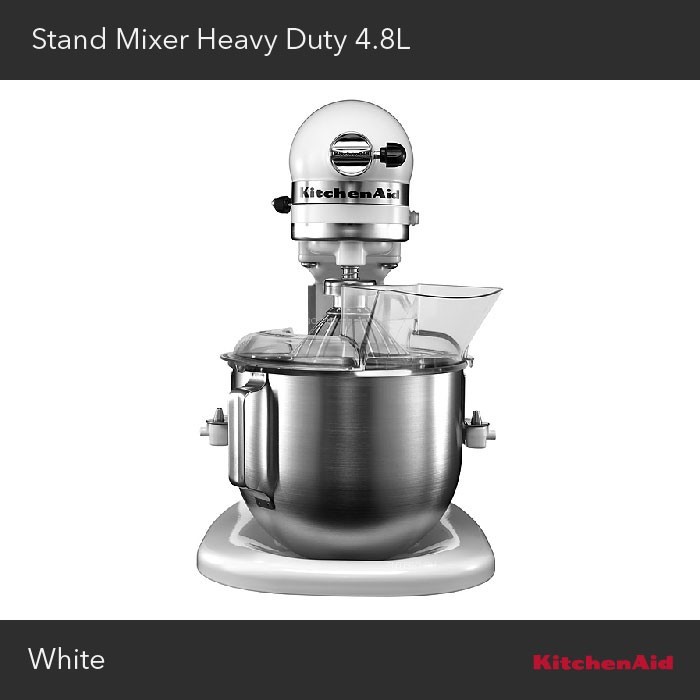 KitchenAid Stand Mixer Heavy Duty 4,8L White - 5KPM50EWH