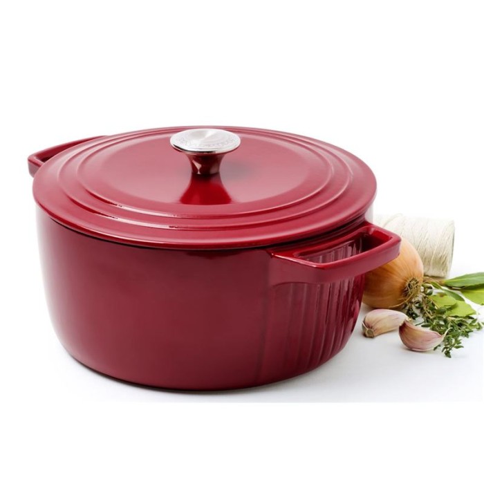Westinghouse 2,5 L Cast Iron Round Enamel Casserole Red - WCCI00015ERD