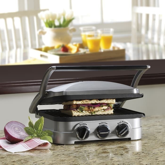 Cuisinart Griddler 5 in 1 Grill and Panini Press GR-4NHK