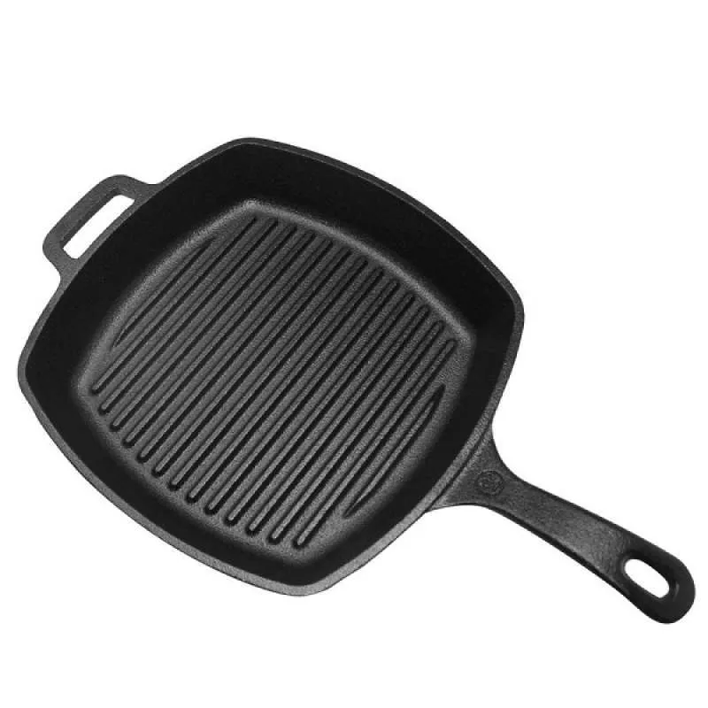 Westinghouse 10,5 Inch Seasoned Cast Iron Skillet Grill Pan WCCI0007BK