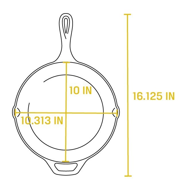 Lodge Cast Iron 10.25 Inch Skillet - L8SK3