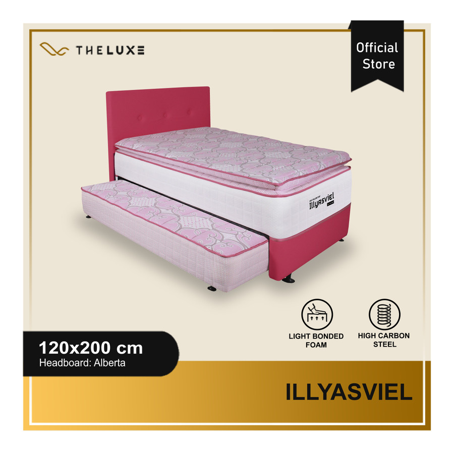 Kasur Spring Bed 2in1 Illyasveil 100 Single Ranjang Luxe
