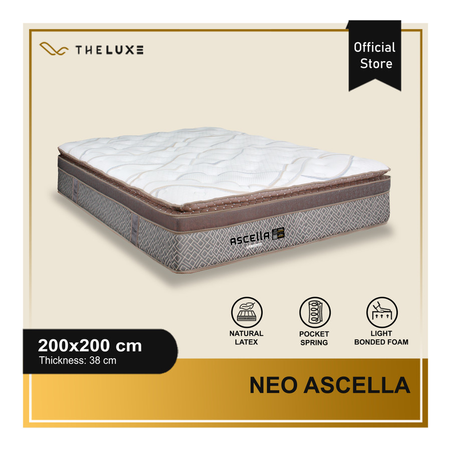 Kasur Spring Bed Ascella Plush & Top 160 Queen Ranjang Luxe