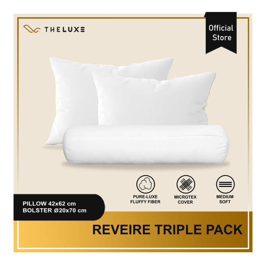 MIDNIGHT SALE !!! Paket Bantal & Guling Reveire Triple Pack