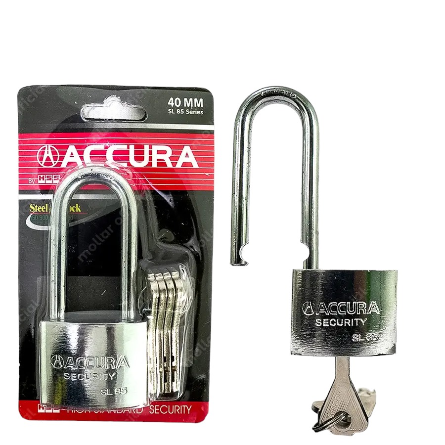 Accura SL85 Kunci Gembok 40 mm Leher Panjang Long Padlock Pintu Rumah