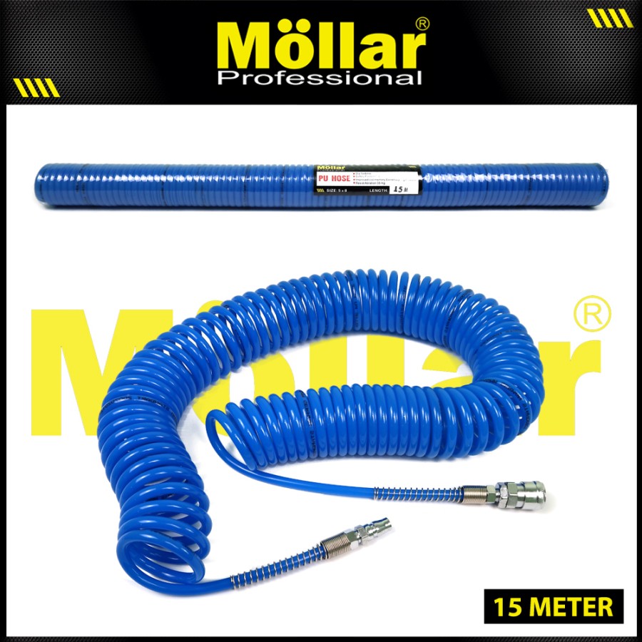 MOLLAR Spiral Kompresor Angin - Biru - 15m