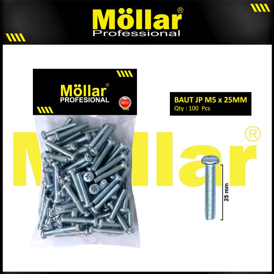 MOLLAR Baut JP 5 x 25 - 100 pcs