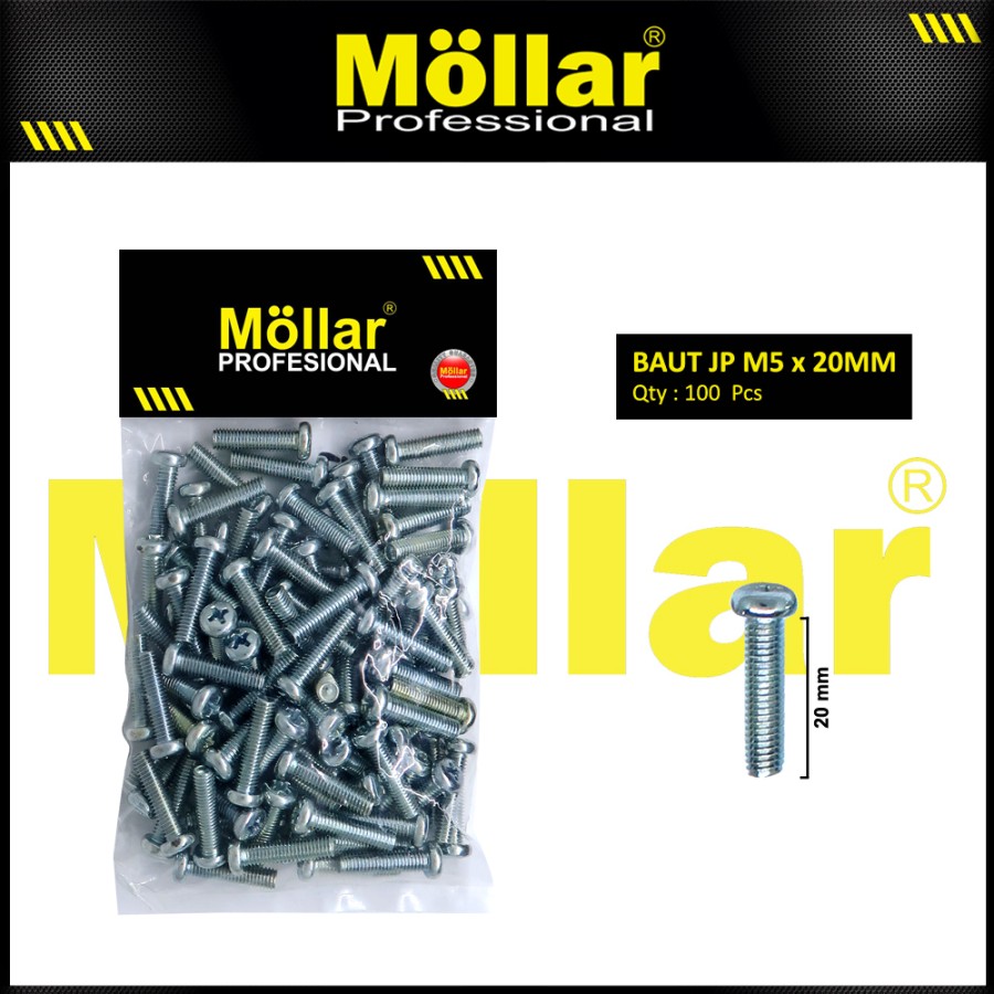 MOLLAR Baut JP 5 x 20 - 100 pcs