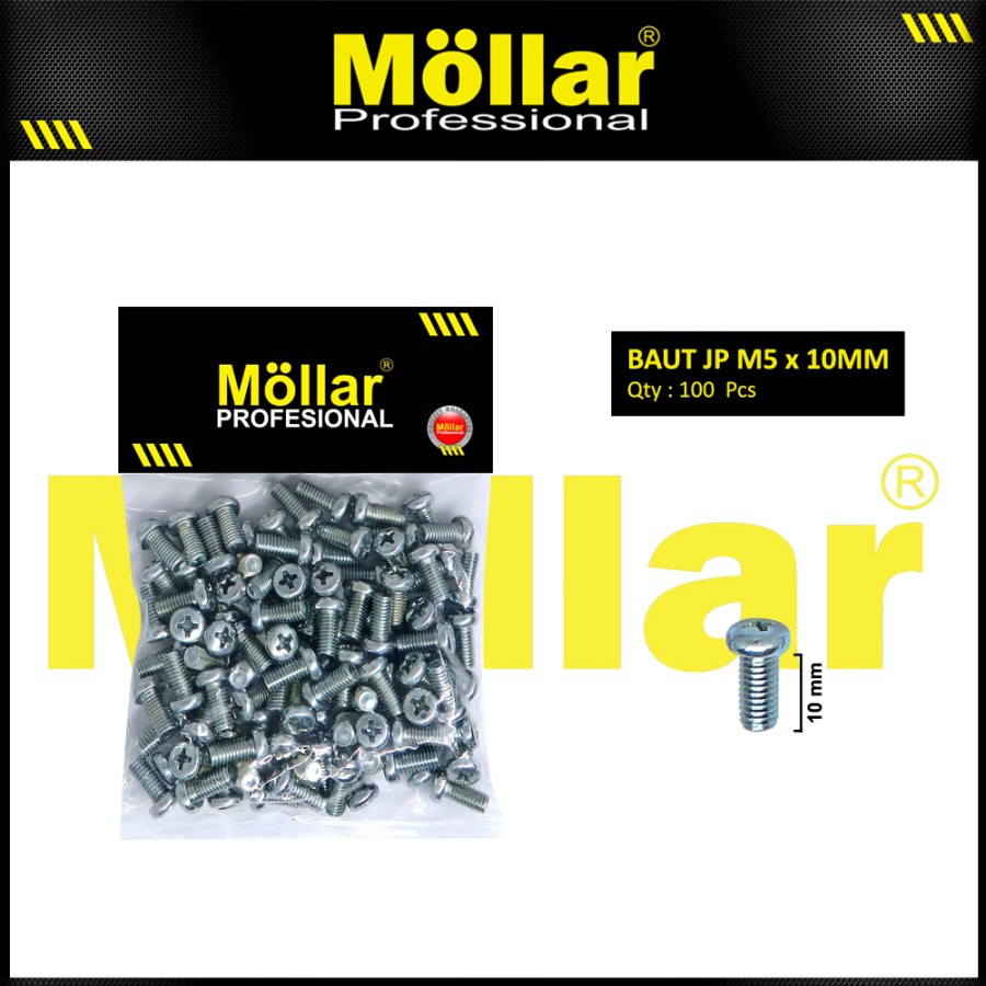 MOLLAR Baut JP 5 x 10 - 100 pcs