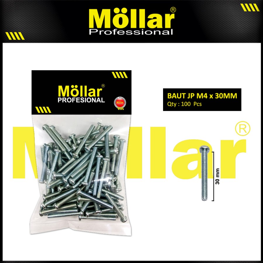 MOLLAR Baut JP 4 x 30 - 100 pcs
