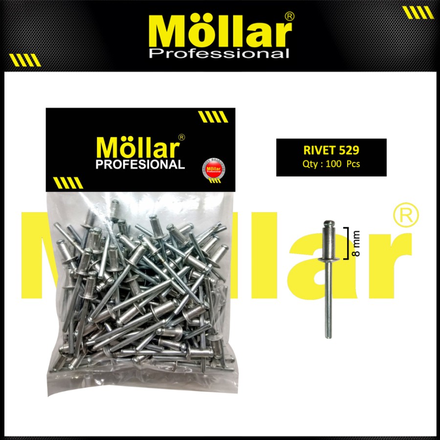 MOLLAR 93-141 Paku Rivet 529 - 4 mm x 8 mm