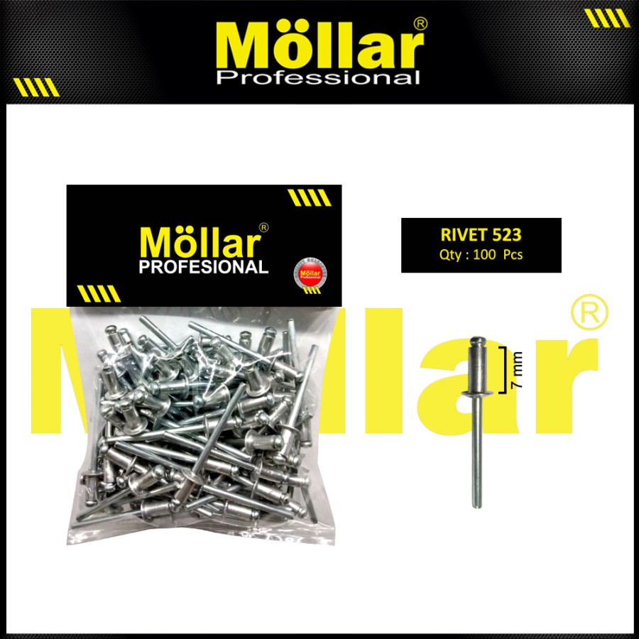 MOLLAR 93-140 Paku Rivet 523 - 4 mm x 7 mm