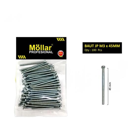 MOLLAR Baut JP 3 x 45 - 100 pcs