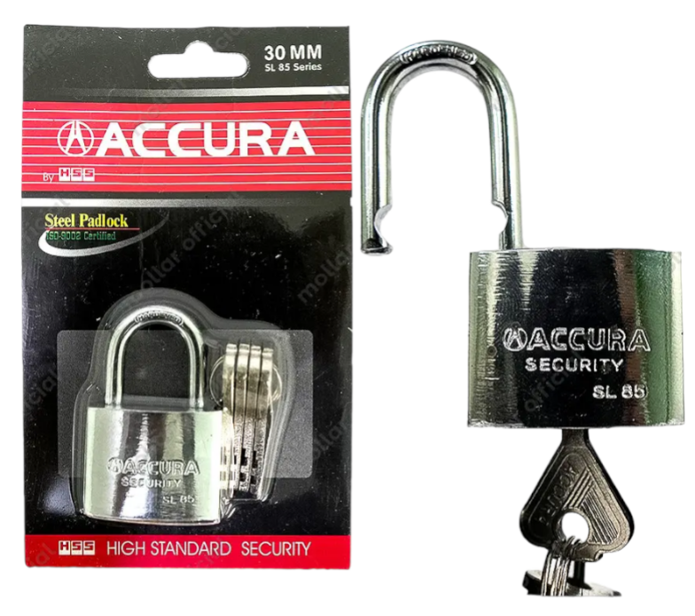 Accura SL85 Kunci Gembok 30 mm Leher Pendek Short Padlock Pintu Rumah