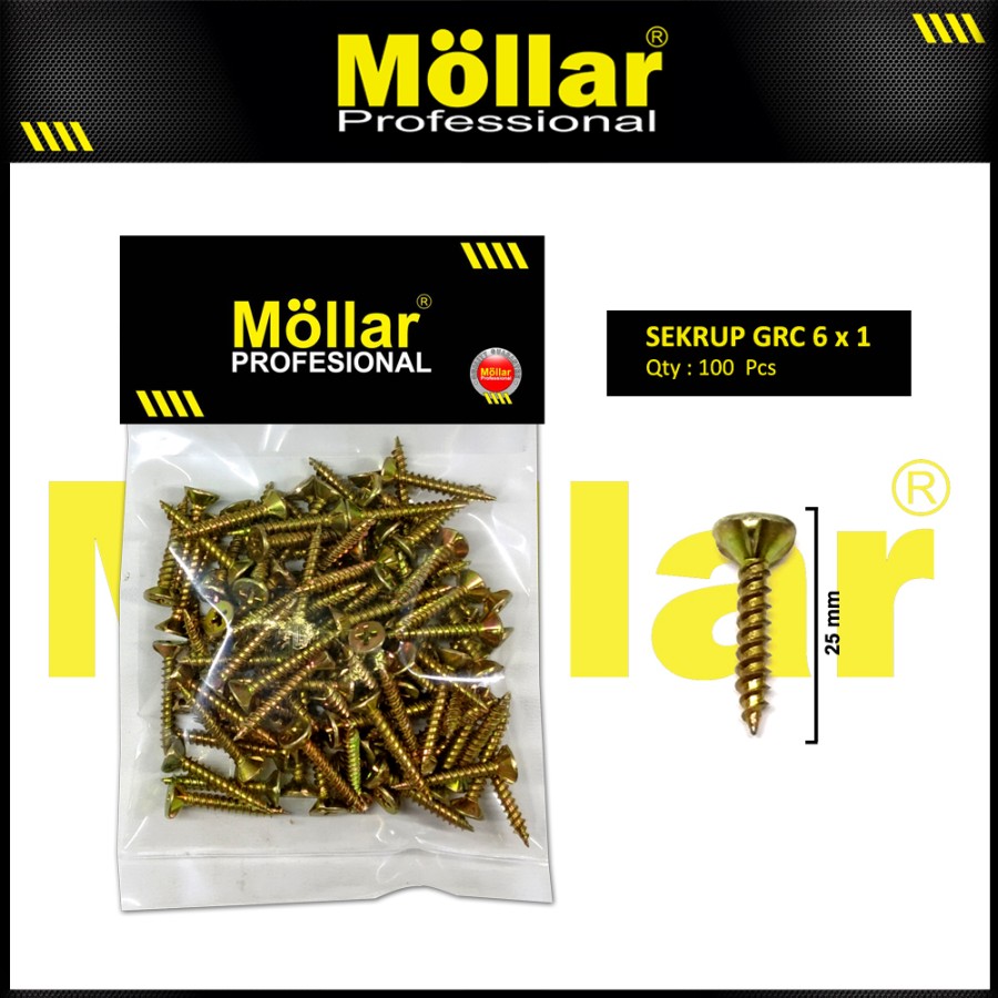 MOLLAR 93-006 Sekrup GRC - 6 x 1