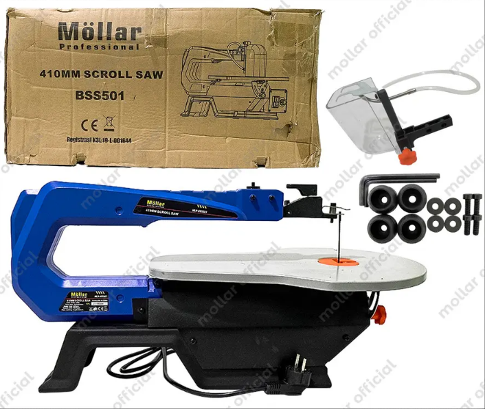 MOLLAR BSS501V Mesin Gergaji Pigura Kayu Scroll Saw Variable Speed