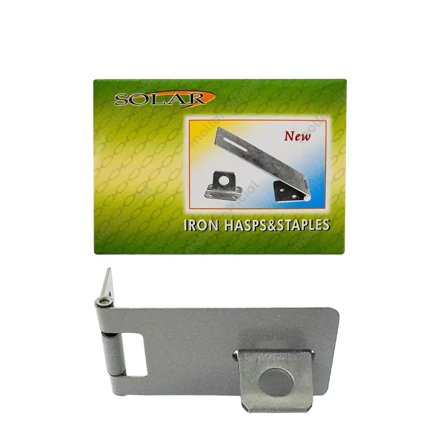 Solar Overval Metalik 2-1/2" Tempat Gembok Grendel Pintu Overpal Plat