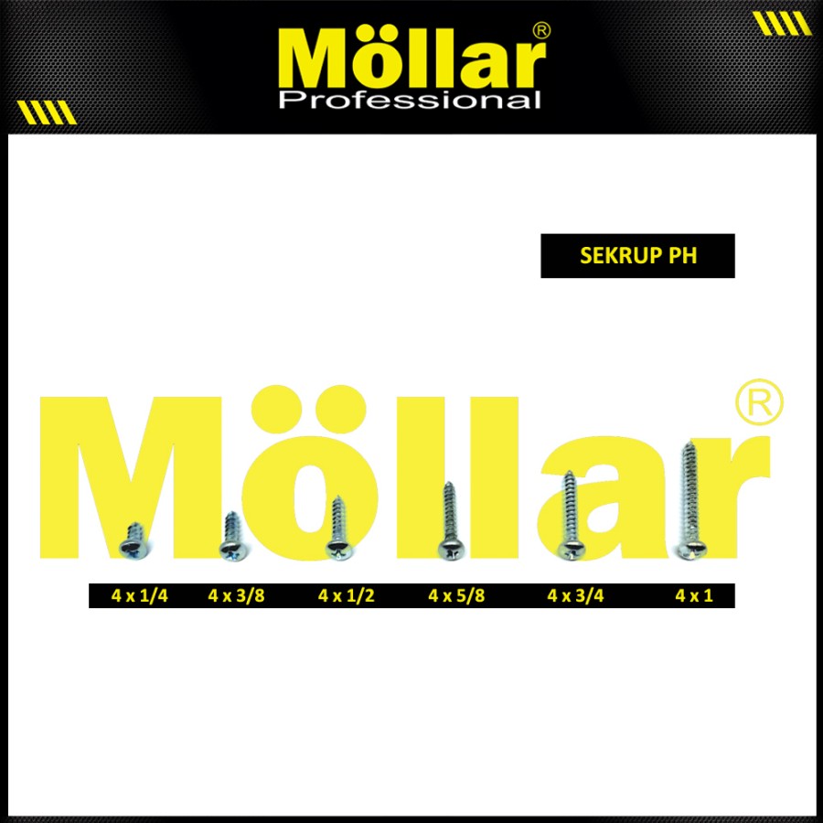MOLLAR 93-019 Sekrup Tapping PH - 4 x 1 