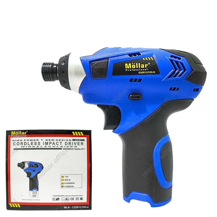 MOLLAR CIDR12150-U Bor Cordless Impact Driver Baterai 12V Unit Only