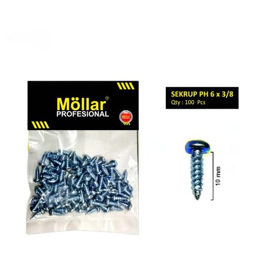 MOLLAR 93-020 Sekrup Tapping PH - 6 x 3/8