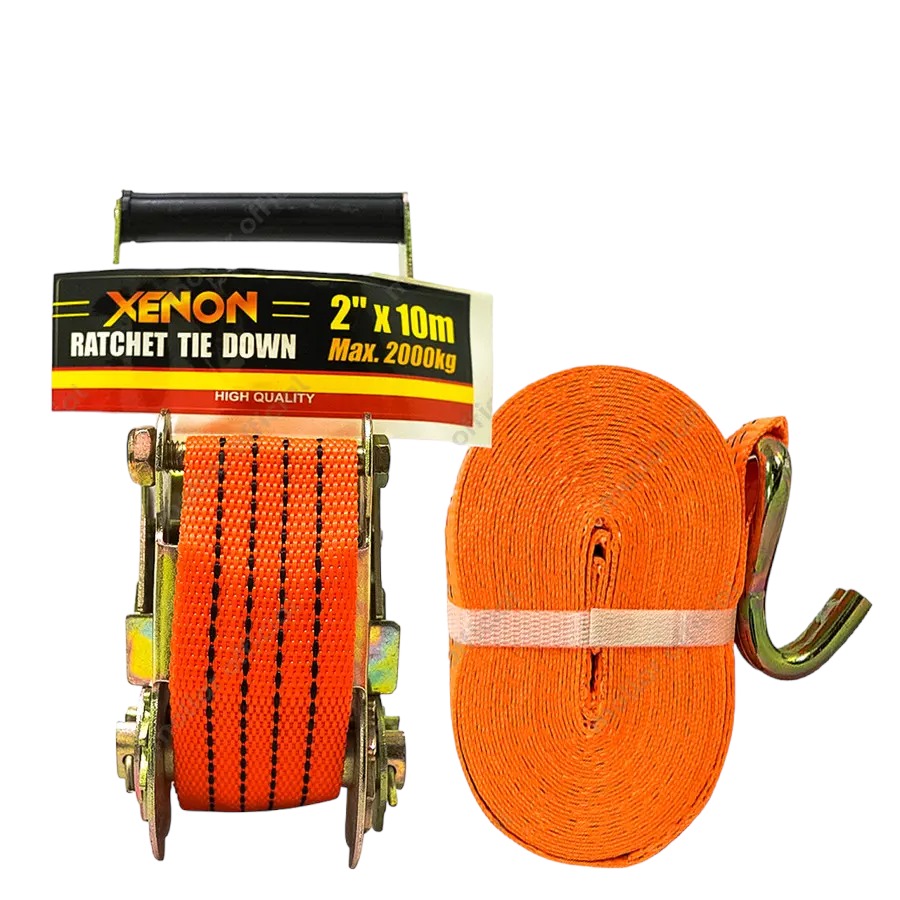 XENON Ratchet Tie Down 2 Inch x 10 Meter Rachet Pengikat Track Belt