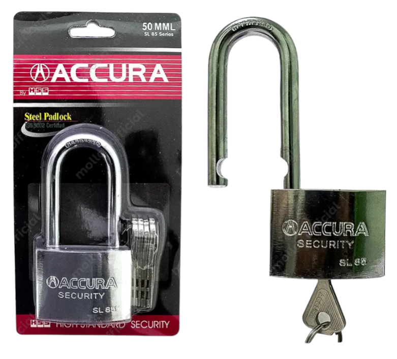 Accura SL85 Kunci Gembok 50 mm Leher Panjang Long Padlock Pintu Rumah