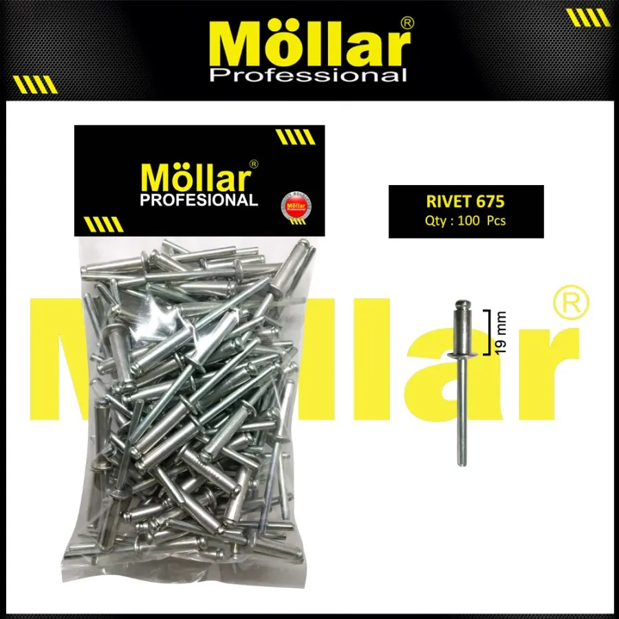 MOLLAR 93-149 Paku Rivet 675 - 4.8 mm x 19 mm 