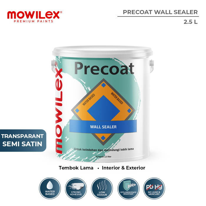 Mowilex Precoat Wall Sealer Tembok Cat Dasar Interior 2.5 L
