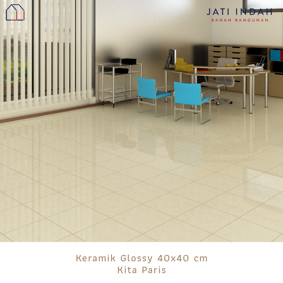 Keramik Lantai Glossy Marble 40x40 Kita Paris