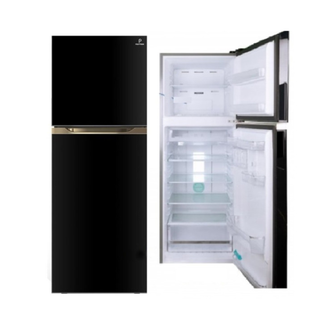 Kulkas Polytron PRM491X 2 Pintu Belleza 350 Liter Inverter PRM 491X