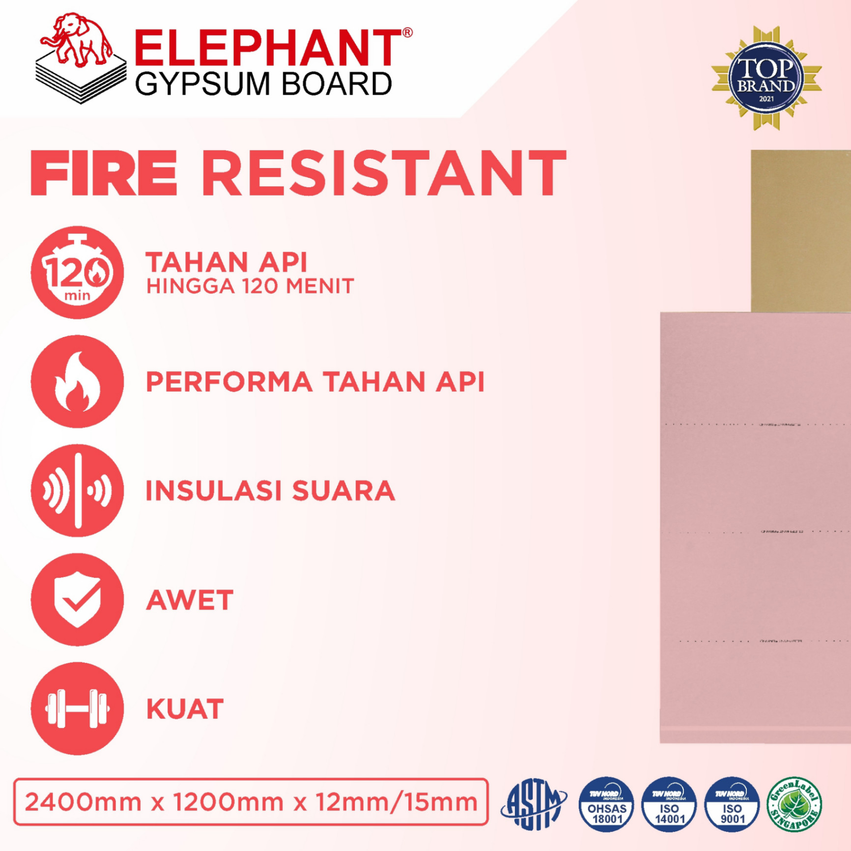 ELEPHANT® GYPSUM FIRE RESISTANT