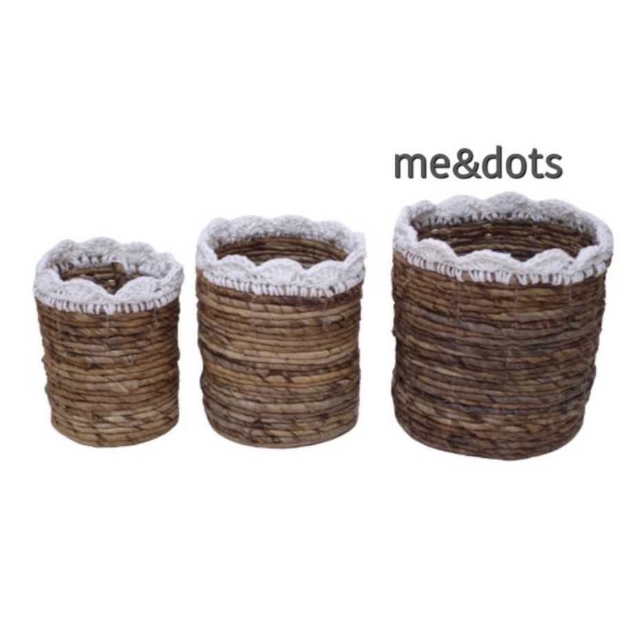 me&dots - Keranjang Rajut Set