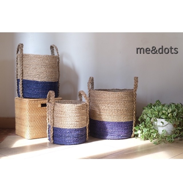 me&dots - Keranjang Bulat Natural