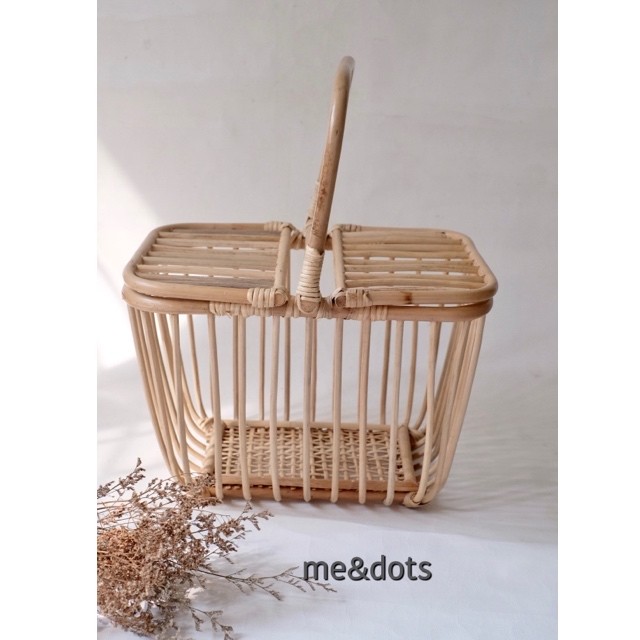 me&dots - Keranjang Piknik dengan Tutup