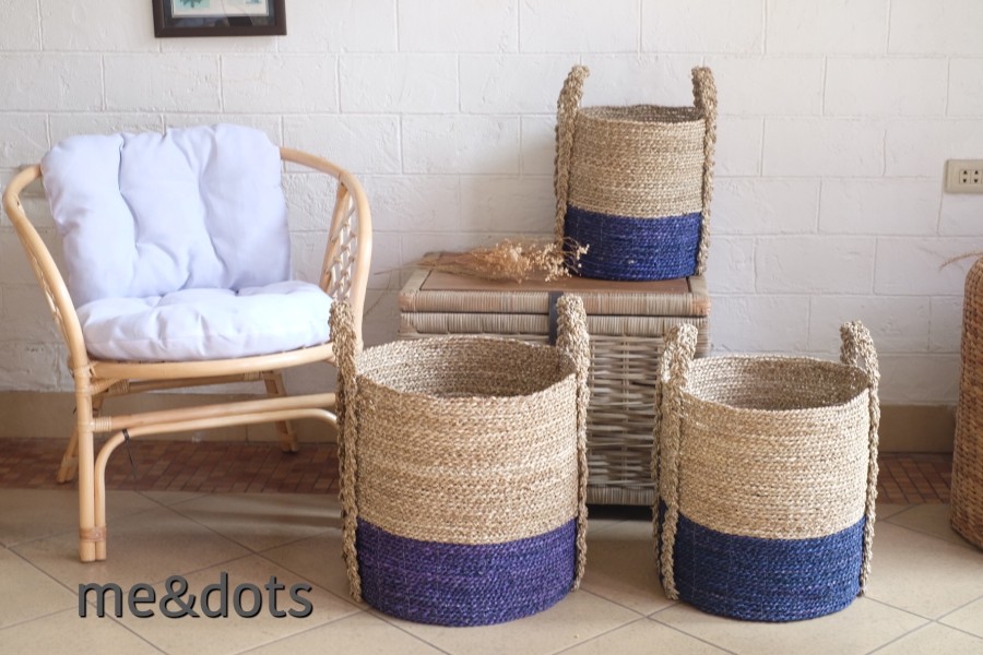 me&dots - Keranjang Bulat Natural