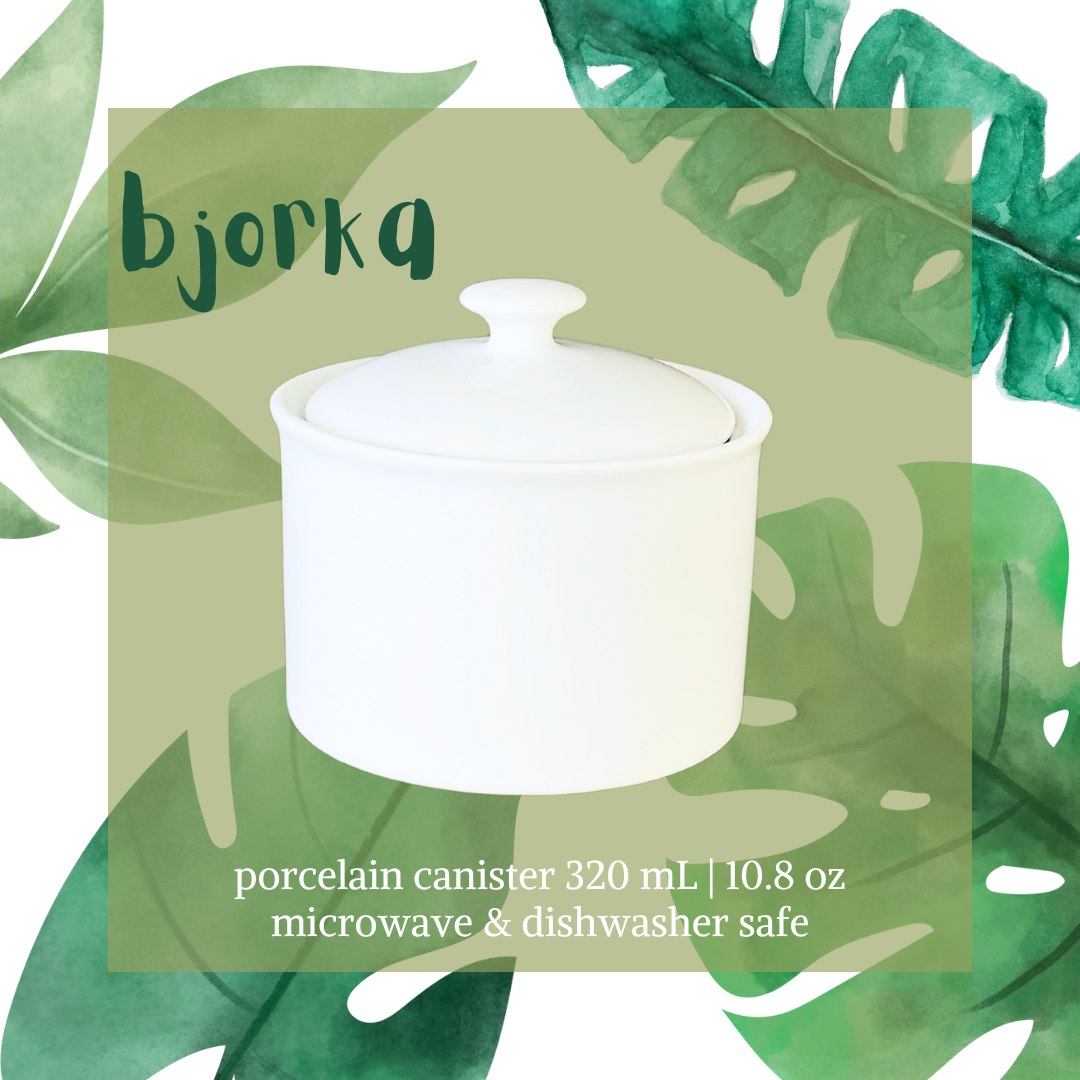 BJORKA Porcelain Canister | Toples Keramik | Jar Porselin