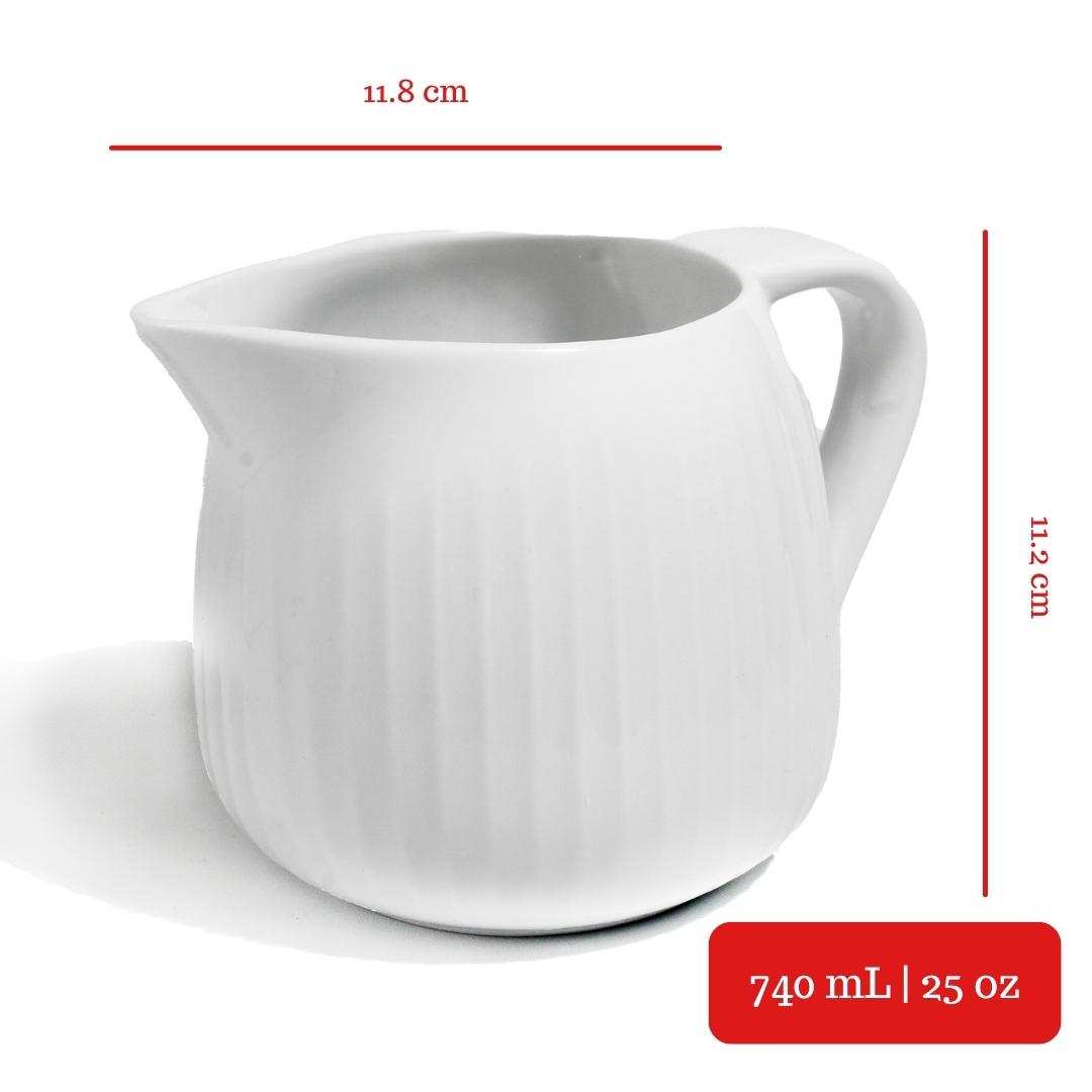 PACIFICA Ceramic Pitcher | Porcelain Water Jug | Teko Keramik Besar
