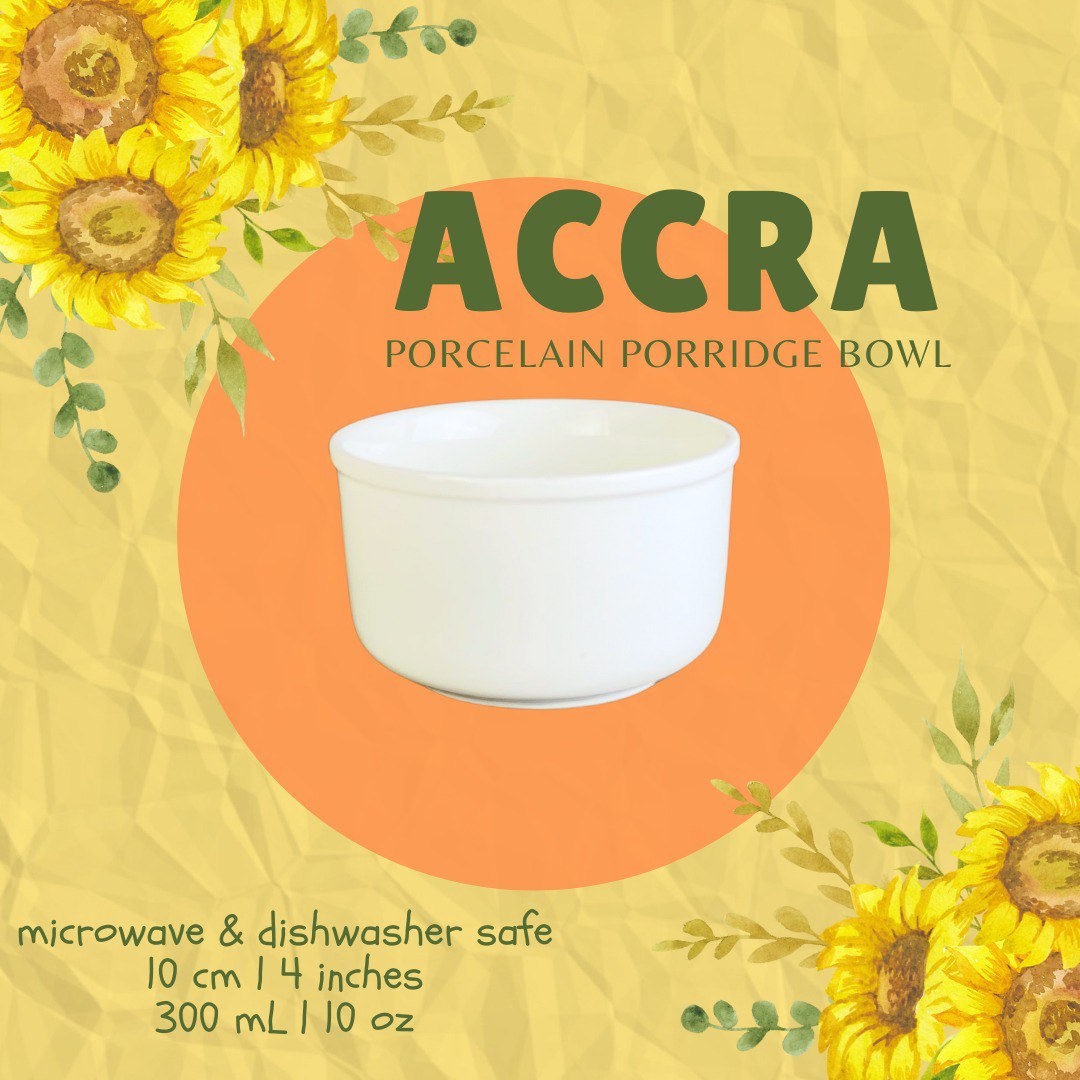 ACCRA Mangkok Bubur Keramik | Porcelain Porridge Bowl