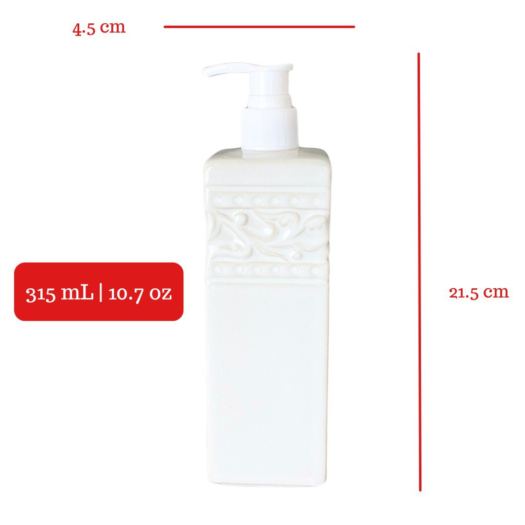 MARENGO Porcelain Pump Bottle | Botol Sabun Lotion Keramik | Botol Pum