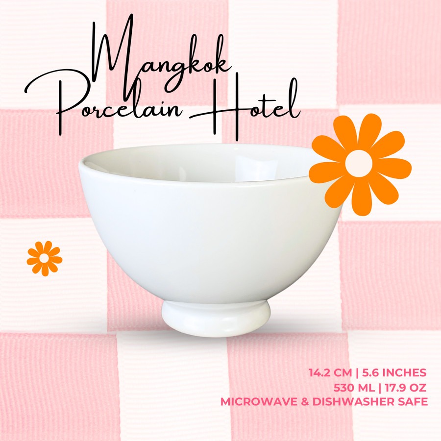 Mangkok Porcelain Hotel | Mangkok Keramik | Mangkok Saji Cantik
