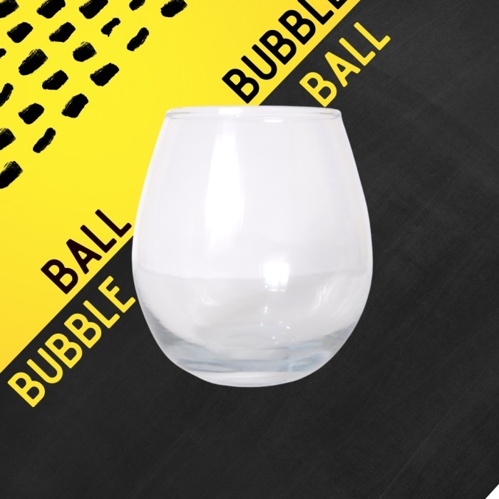 Bubble Ball | Gelas Minum Kaca | Gelas Kopi Teh | Mug Kaca