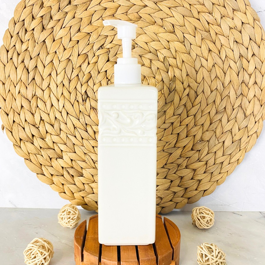 MARENGO Porcelain Pump Bottle | Botol Sabun Lotion Keramik | Botol Pum
