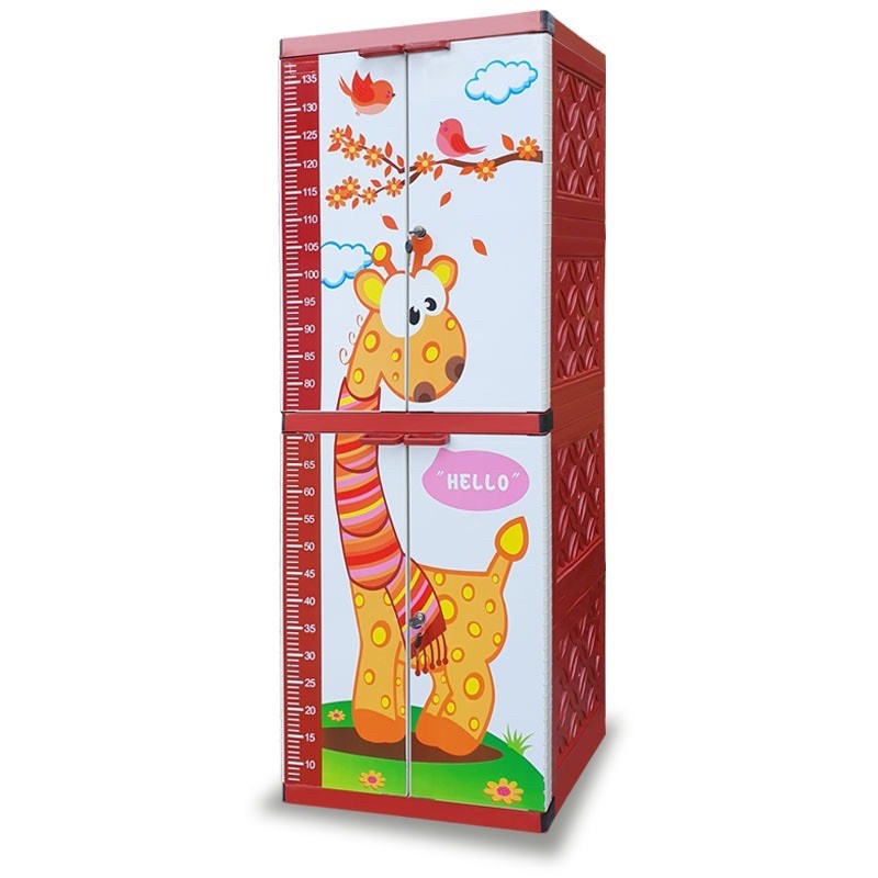 Lemari Plastik Serbaguna - Akako LA2P Cartoon - Jerapah